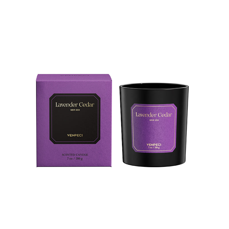 VENPECI Sensory Atlas Collection Scented Candle with Glass Cloche