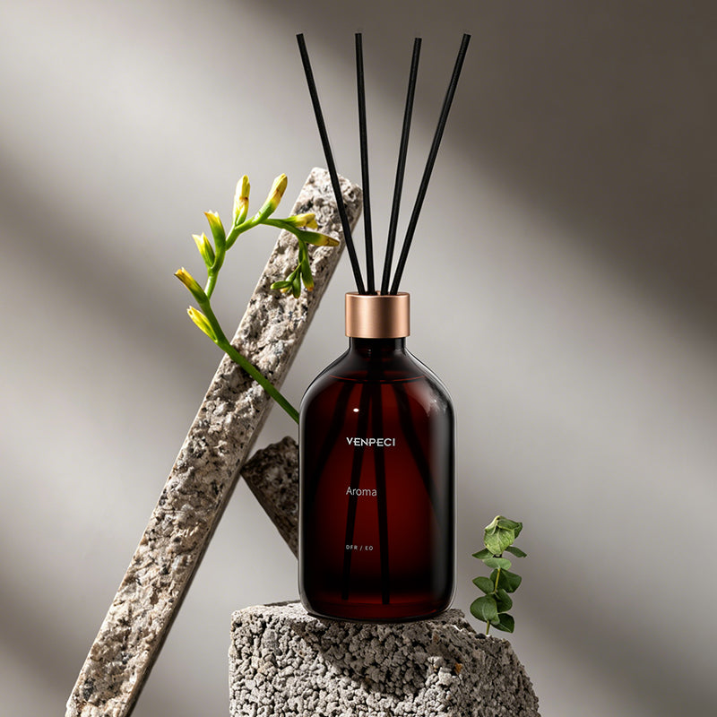 VENPECI Amber Glass Reed Diffuser Collection